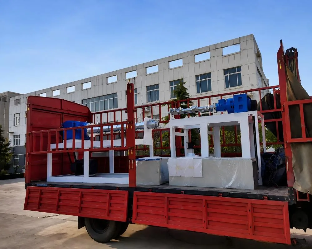 Extrusion Production Line Loaded for Delivery
